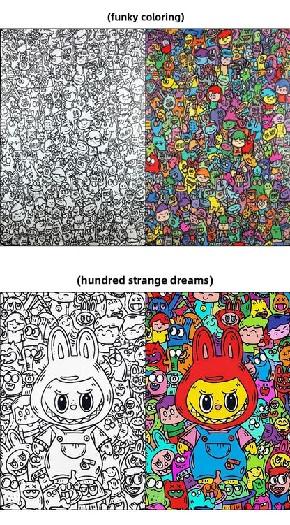 Washable Coloring Lamb Fleece Rug throw Doddlethrow™